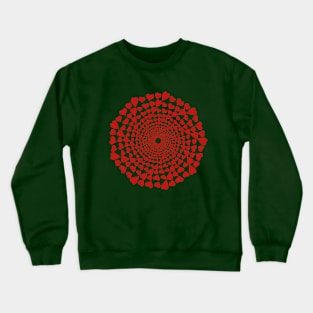 Red Hard Optical Illusion Crewneck Sweatshirt